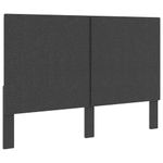 Casa si Gradina - Mobilier - Paturi si accesorii - Accesorii paturi - Tablie de pat, gri inchis, 140 x 200 cm, material textil, model design simplu - Infinity.ro