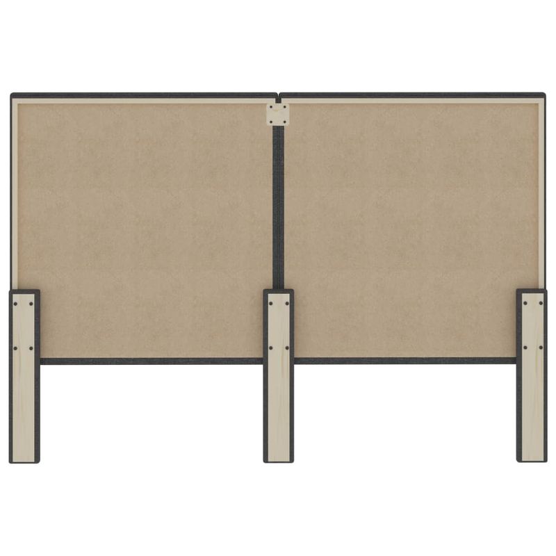 Casa si Gradina - Mobilier - Paturi si accesorii - Accesorii paturi - Tablie de pat, gri inchis, 140 x 200 cm, material textil, model design simplu - Infinity.ro