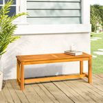 Casa si Gradina - Gradina si terasa - Mobilier exterior - Bancute de gradina - Banca de gradina , 110x35x45 cm, lemn masiv de acacia - Infinity.ro