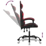 Casa si Gradina - Mobilier - Scaune si fotolii - Scaune - Scaun de gaming pivotant, negru si rosu, piele ecologica - Infinity.ro