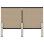 Casa si Gradina - Mobilier - Paturi si accesorii - Accesorii paturi - Tablie de pat, gri inchis, 140 x 200 cm, material textil, model design simplu - Infinity.ro