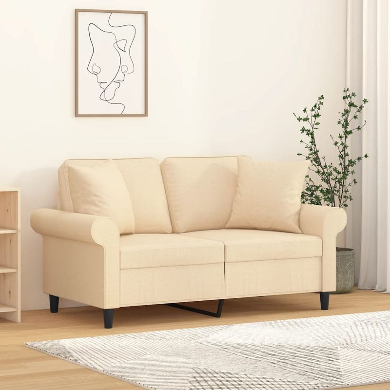 Casa si Gradina - Textile si covoare - Perne si pilote - Perne decorative - Perne decorative 2 buc. crem 40x40 cm, material textil - Infinity.ro