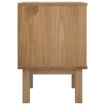 Casa si Gradina - Mobilier - Comode si corpuri - Noptiere - Dulap noptiera "OTTA", maro/alb, 45x39x57 cm, lemn masiv pin - Infinity.ro