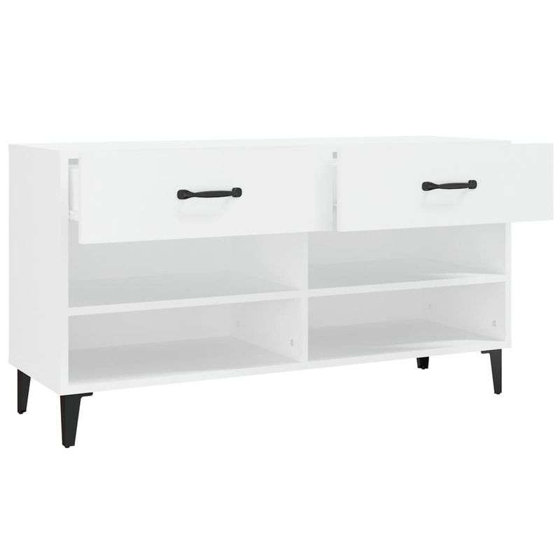Casa si Gradina - Mobilier - Organizare si depozitare - Organizator incaltaminte - Pantofar, alb, 102x35x55 cm, lemn compozit - Infinity.ro