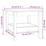 Casa si Gradina - Mobilier - Mese si birouri - Masute de cafea - Masuta de cafea, 45x45x40 cm, lemn masiv de pin - Infinity.ro