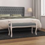 Casa si Gradina - Mobilier - Canapele si coltare - Banchete - Banca, gri inchis, 110x45x60 cm, textil - Infinity.ro