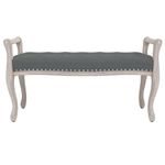 Casa si Gradina - Mobilier - Canapele si coltare - Banchete - Banca, gri inchis, 110x45x60 cm, textil - Infinity.ro