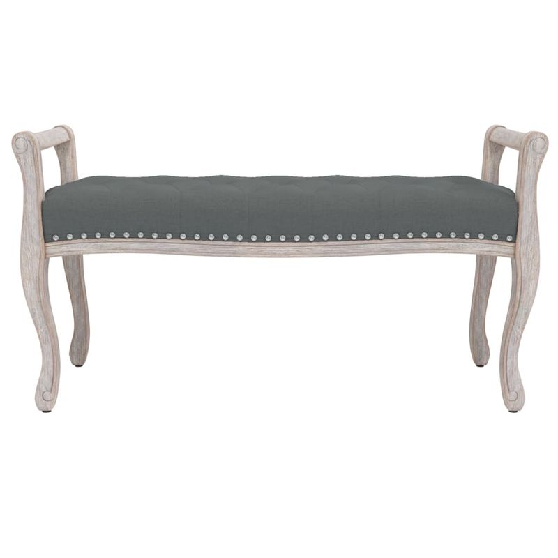 Casa si Gradina - Mobilier - Canapele si coltare - Banchete - Banca, gri inchis, 110x45x60 cm, textil - Infinity.ro