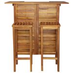 Casa si Gradina - Gradina si terasa - Mobilier exterior - Seturi mobila gradina - Set masa si scaune de bar, 3 buc., lemn masiv de salcam - Infinity.ro