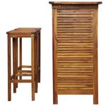 Casa si Gradina - Gradina si terasa - Mobilier exterior - Seturi mobila gradina - Set masa si scaune de bar, 3 buc., lemn masiv de salcam - Infinity.ro