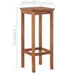 Casa si Gradina - Gradina si terasa - Mobilier exterior - Seturi mobila gradina - Set masa si scaune de bar, 3 buc., lemn masiv de salcam - Infinity.ro