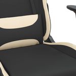 Casa si Gradina - Mobilier - Scaune si fotolii - Scaune - Scaun de gaming cu masaj, negru si crem, material textil - Infinity.ro