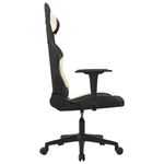 Casa si Gradina - Mobilier - Scaune si fotolii - Scaune - Scaun de gaming cu masaj, negru si crem, material textil - Infinity.ro