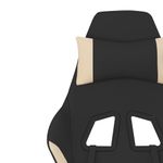 Casa si Gradina - Mobilier - Scaune si fotolii - Scaune - Scaun de gaming cu masaj, negru si crem, material textil - Infinity.ro