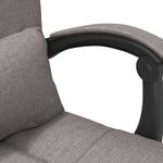 Casa si Gradina - Mobilier - Scaune si fotolii - Scaune - Scaun de birou rabatabil cu masaj, gri taupe, textil - Infinity.ro