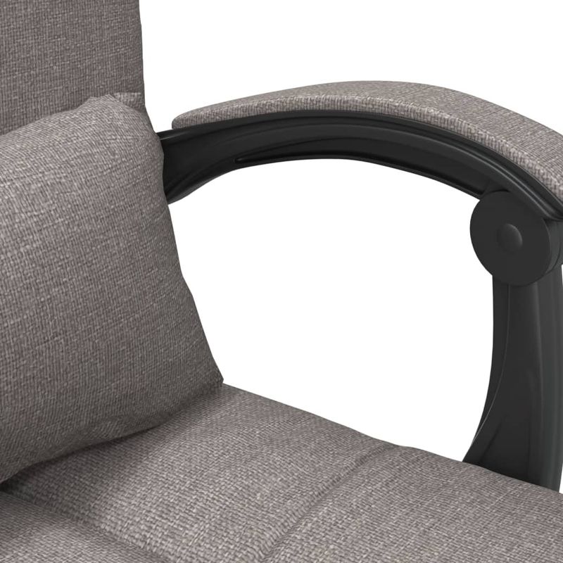 Casa si Gradina - Mobilier - Scaune si fotolii - Scaune - Scaun de birou rabatabil cu masaj, gri taupe, textil - Infinity.ro