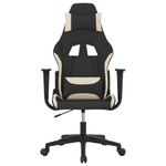 Casa si Gradina - Mobilier - Scaune si fotolii - Scaune - Scaun de gaming cu masaj, negru si crem, material textil - Infinity.ro