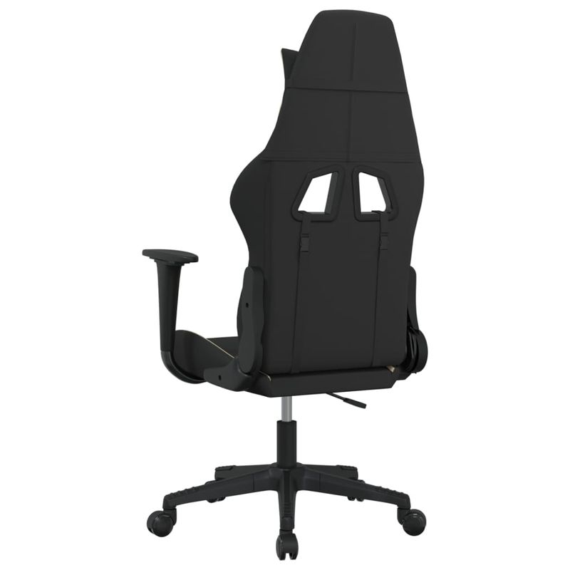 Casa si Gradina - Mobilier - Scaune si fotolii - Scaune - Scaun de gaming cu masaj, negru si crem, material textil - Infinity.ro