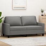 Casa si Gradina - Mobilier - Canapele si coltare - Canapele - Fotoliu canapea, gri inchis, 140 cm, material textil - Infinity.ro