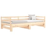 Casa si Gradina - Mobilier - Paturi si accesorii - Paturi - Pat de zi extensibil, 2x(90x190) cm, lemn masiv de pin - Infinity.ro