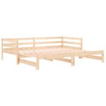 Casa si Gradina - Mobilier - Paturi si accesorii - Paturi - Pat de zi extensibil, 2x(90x190) cm, lemn masiv de pin - Infinity.ro