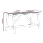 Casa si Gradina - Gradina si terasa - Mobilier exterior - Seturi mobila gradina - Set mobilier de gradina, 7 piese, lemn masiv de acacia - Infinity.ro