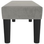 Casa si Gradina/Mobilier/Organizare si depozitare/Bancute - Banca, gri deschis, 100x30x30 cm, catifea - Infinity.ro