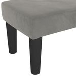 Casa si Gradina/Mobilier/Organizare si depozitare/Bancute - Banca, gri deschis, 100x30x30 cm, catifea - Infinity.ro