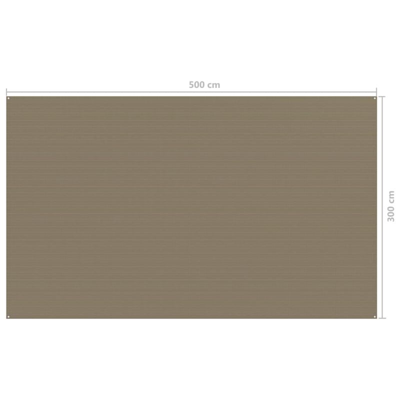 Sport si Outdoor - Camping - Accesorii corturi - Covor pentru cort, gri taupe, 300x500 cm - Infinity.ro