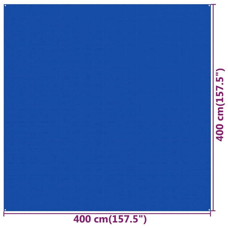 Sport si Outdoor - Camping - Accesorii corturi - Covor pentru cort, albastru, 400x400 cm, HDPE - Infinity.ro