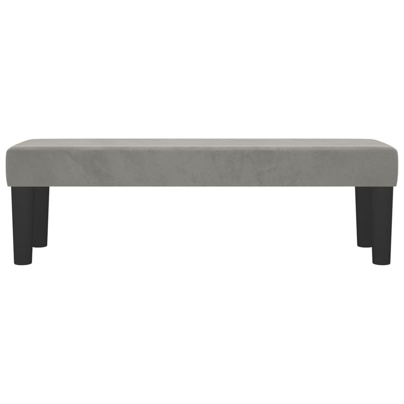 Casa si Gradina/Mobilier/Organizare si depozitare/Bancute - Banca, gri deschis, 100x30x30 cm, catifea - Infinity.ro
