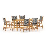Casa si Gradina - Gradina si terasa - Mobilier exterior - Seturi mobila gradina - Set mobilier de gradina, 7 piese, lemn masiv de acacia - Infinity.ro