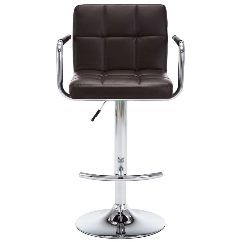 Casa si Gradina - Mobilier - Scaune si fotolii - Scaune - Scaune de bar, 2 buc., maro, piele ecologica - Infinity.ro