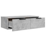 Casa si Gradina - Mobilier - Biblioteci si rafturi - Rafturi - Dulap de perete, gri beton, 68x30x20 cm, lemn compozit - Infinity.ro