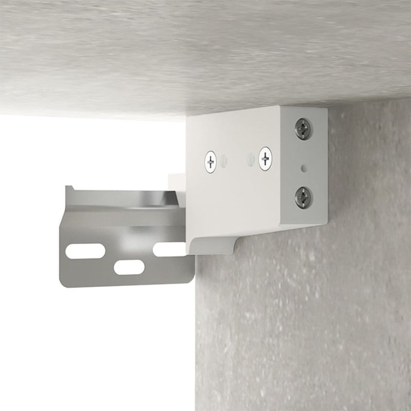 Casa si Gradina - Mobilier - Biblioteci si rafturi - Rafturi - Dulap de perete, gri beton, 68x30x20 cm, lemn compozit - Infinity.ro