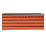 Casa si Gradina - Gradina si terasa - Umbrele si pavilioane - Umbrele - Copertina retractabila manual cu stor&LED , portocaliu&maro, 3,5x2,5 m - Infinity.ro