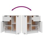 Casa si Gradina - Mobilier - Comode si corpuri - Comode - Servanta, alb, 60x30x70 cm, lemn prelucrat - Infinity.ro