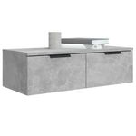 Casa si Gradina - Mobilier - Biblioteci si rafturi - Rafturi - Dulap de perete, gri beton, 68x30x20 cm, lemn compozit - Infinity.ro