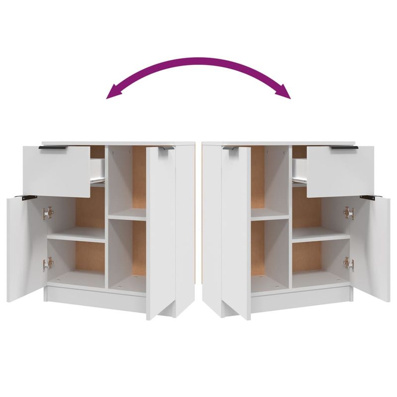 Casa si Gradina - Mobilier - Comode si corpuri - Comode - Servanta, alb, 60x30x70 cm, lemn prelucrat - Infinity.ro