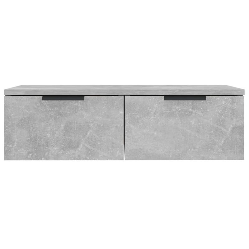 Casa si Gradina - Mobilier - Biblioteci si rafturi - Rafturi - Dulap de perete, gri beton, 68x30x20 cm, lemn compozit - Infinity.ro