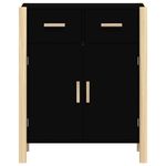 Casa si Gradina - Mobilier - Comode si corpuri - Comode - Servanta, negru, 62x38x75 cm, lemn prelucrat - Infinity.ro