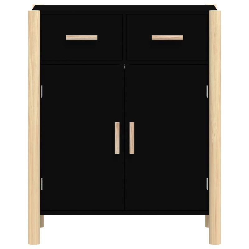 Casa si Gradina - Mobilier - Comode si corpuri - Comode - Servanta, negru, 62x38x75 cm, lemn prelucrat - Infinity.ro