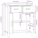 Casa si Gradina - Mobilier - Comode si corpuri - Comode - Servanta, negru, 62x38x75 cm, lemn prelucrat - Infinity.ro