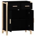 Casa si Gradina - Mobilier - Comode si corpuri - Comode - Servanta, negru, 62x38x75 cm, lemn prelucrat - Infinity.ro