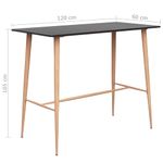 Casa si Gradina - Mobilier - Seturi de mobilier - Seturi bucatarie - Set mobilier de bar, 7 piese, negru si alb - Infinity.ro