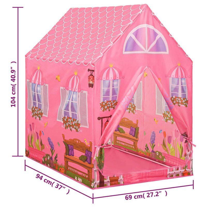 Jucarii, Copii si Bebe - Jucarii si jocuri - Jucarii de exterior - Casute si corturi copii - Cort de joaca pentru copii cu 250 bile, roz, 69x94x104 cm, multicolor 1 - Infinity.ro