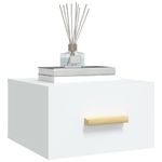 Casa si Gradina - Mobilier - Comode si corpuri - Noptiere - Noptiera de perete, alb, 35x35x20 cm - Infinity.ro