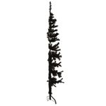 Casa si Gradina - Decoratiuni - Decoratiuni de sezon - Jumatate brad de Craciun subtire cu suport, negru, 120 cm - Infinity.ro
