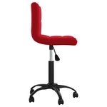 Casa si Gradina/Mobilier/Scaune si fotolii/Scaune - Scaun de birou pivotant, rosu vin, catifea - Infinity.ro