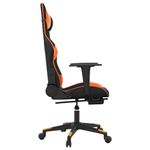 PC, gaming si accesorii - Gaming - Accesorii gaming - Scaune gaming - Scaun de gaming de masaj, negru/portocaliu, piele eco - Infinity.ro